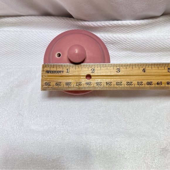 Vintage in EUC. Adorable pink ceramic pottery teapot - Picture 3 of 13